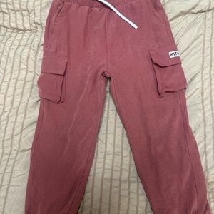 Kith Kids Cargo Joggers in Rose